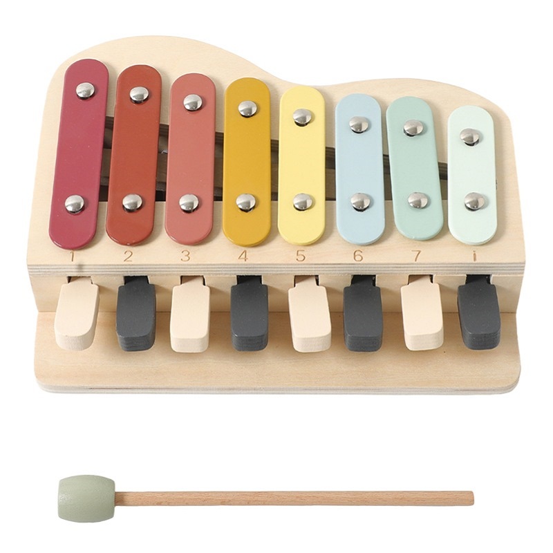 Kids Education Learn Tv - Montessori Wooden Piano Toy Color Keys