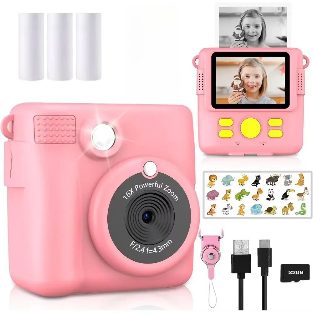 Kids Education App Free - Instant Print Camera for Kids, Camera