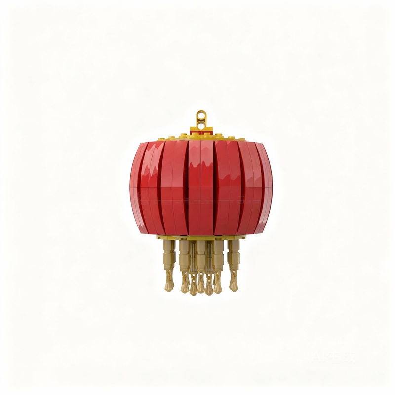 301pcs MOC Little Red Lantern  - Orchid Kids Education 评论和价格