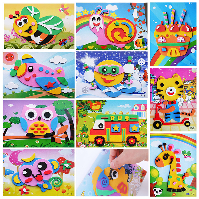 5Pcs/10Pcs/Lot Kids DIY 3D EVA - Kids Education Shows 评论和价格