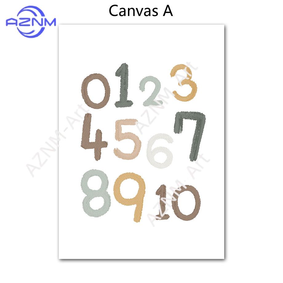 1/2pcs Education Learning Numb - Kids Educational Posters 评论和价格