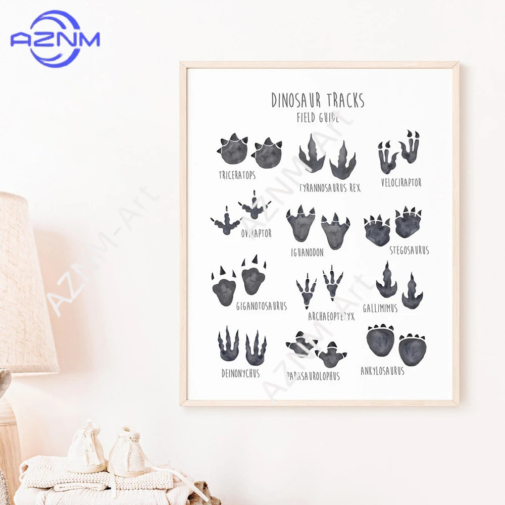 1/3PCS ，The cartoon dinosaur s - Kids Educational Posters 评论和价格
