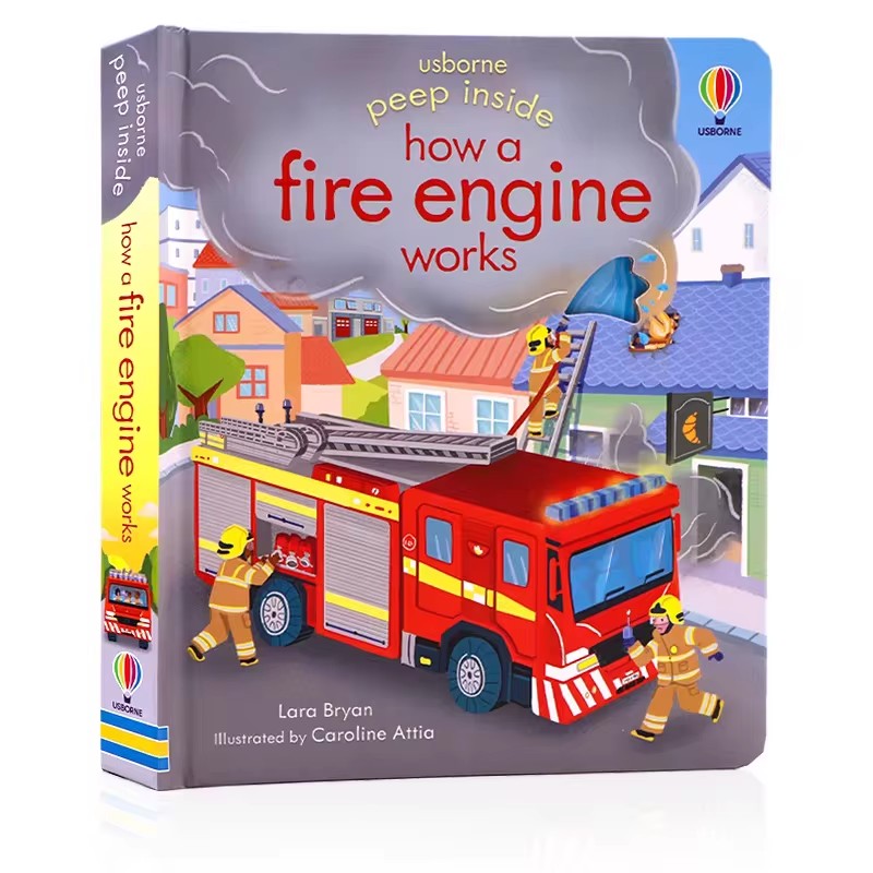 Usborne Peep Inside How A Fire - Kid Educational 评论和价格