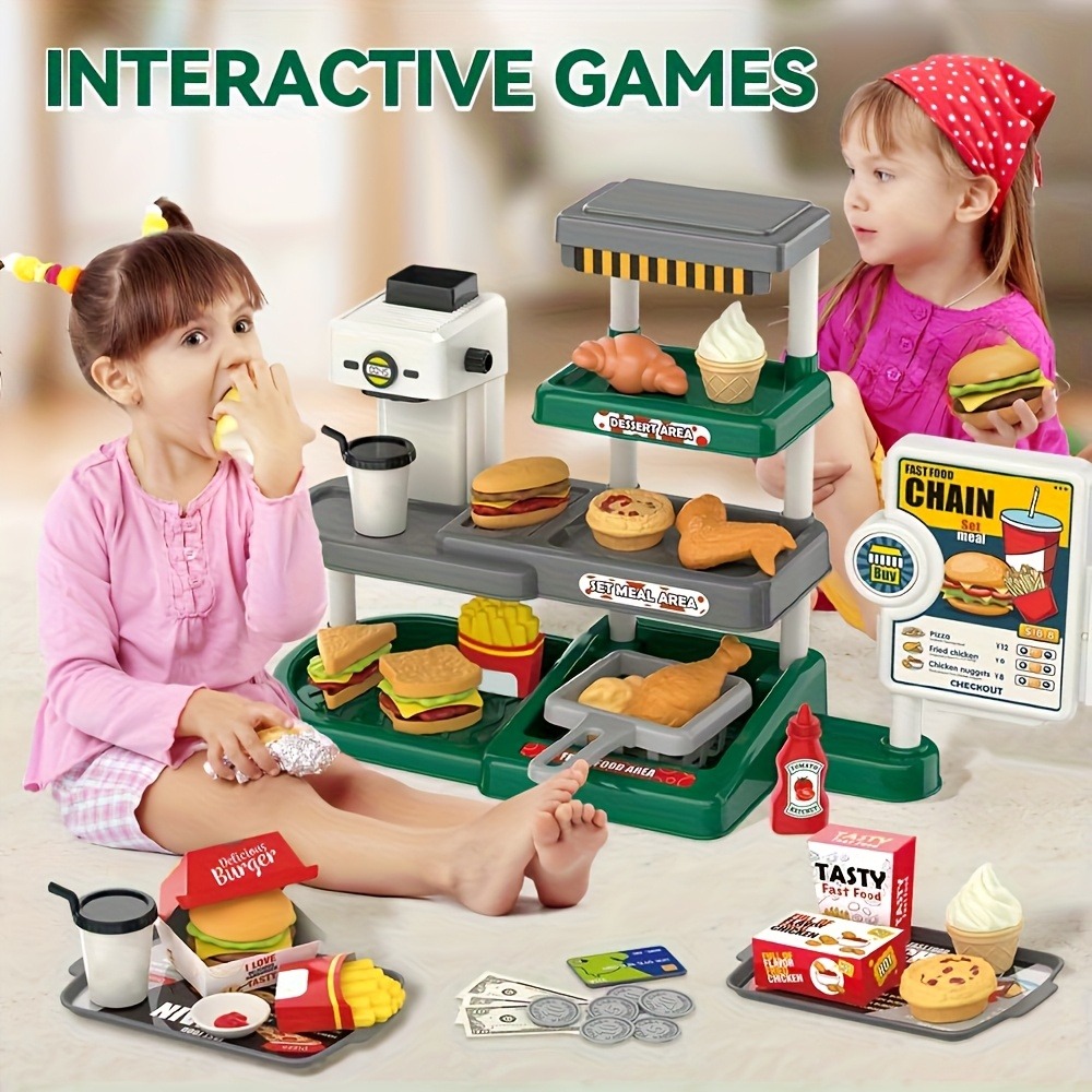 Pretend Play Fast Food Store T - Kids Education Store 评论和价格