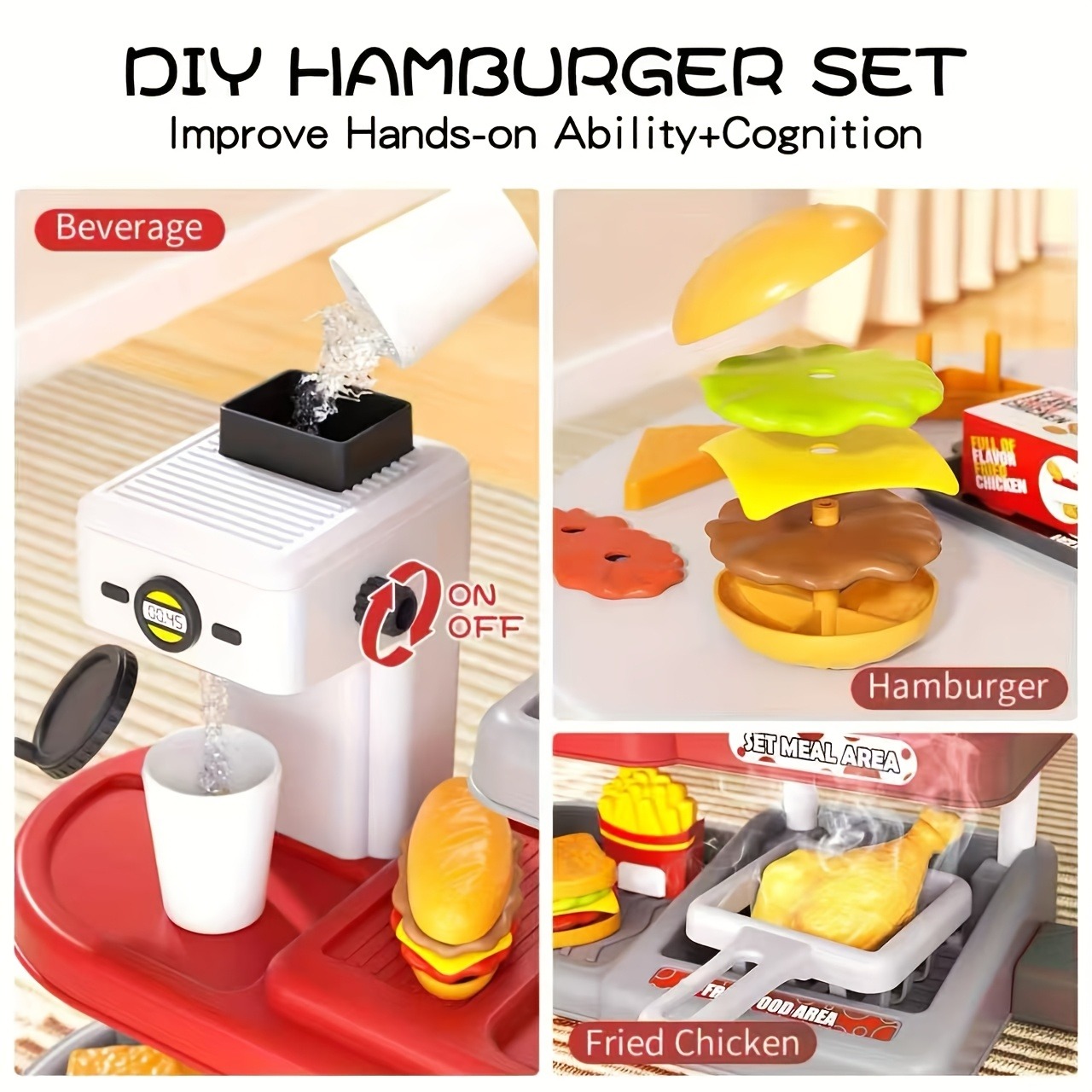 Pretend Play Fast Food Store T - Kids Education Store 评论和价格