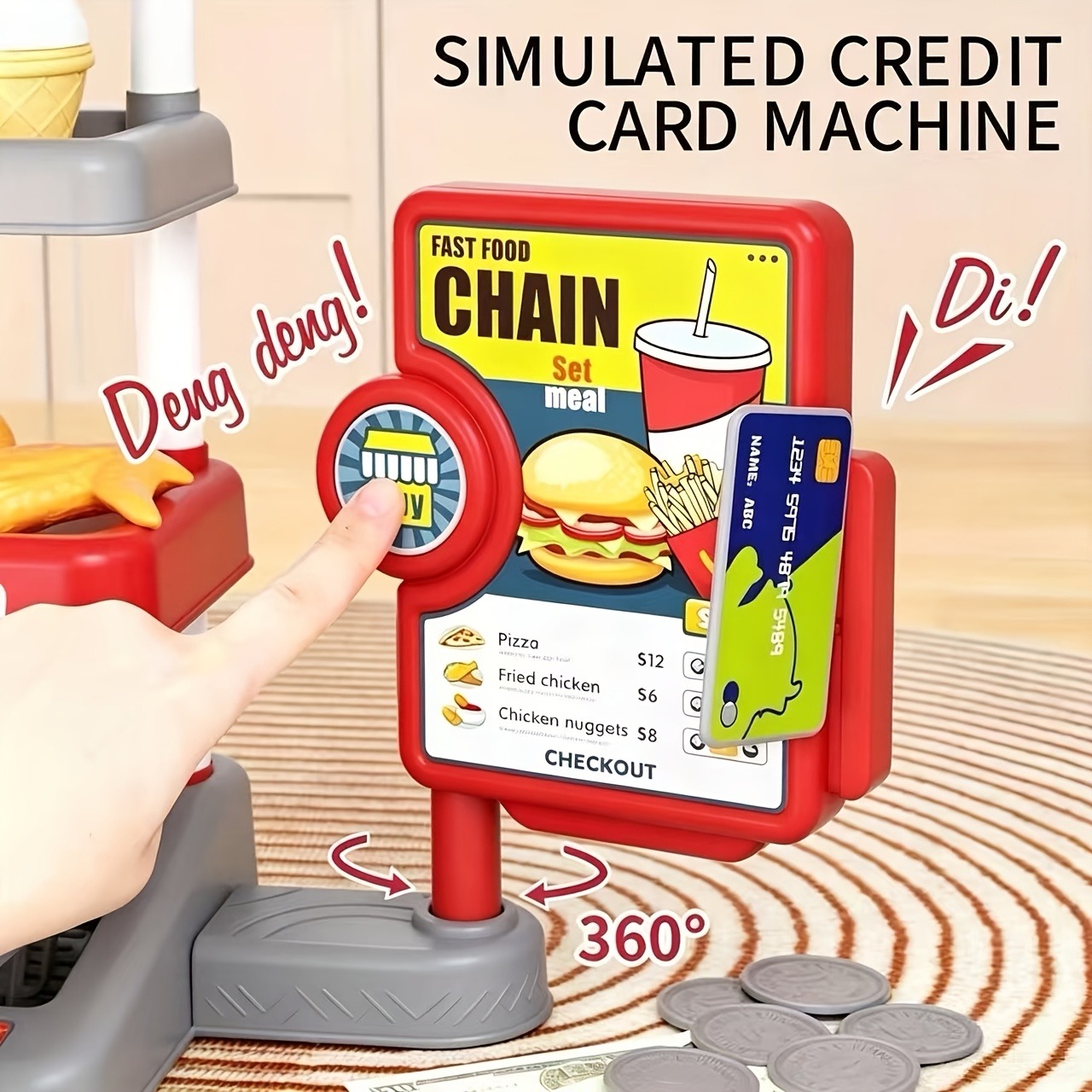 Pretend Play Fast Food Store T - Kids Education Store 评论和价格
