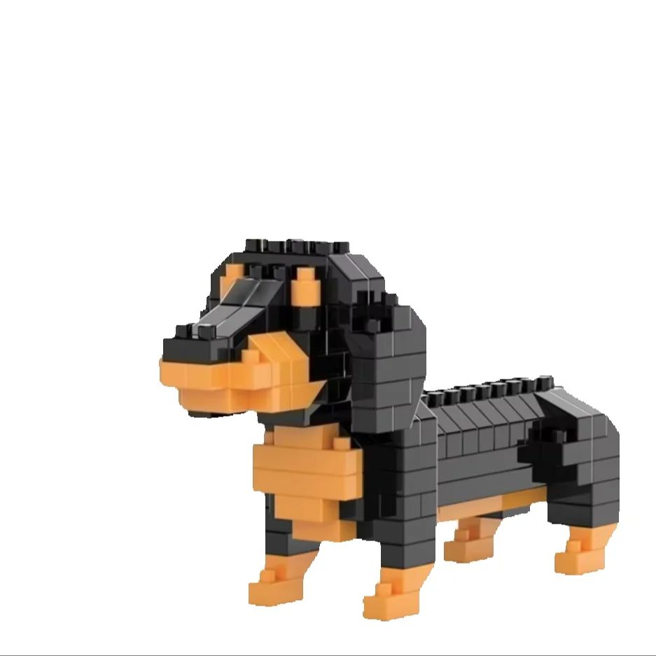 Mini Dachshund Dog Building Bl - Kids Education Design 评论和价格