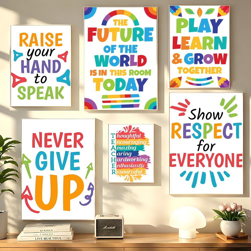 Positive Kid Classroom Wall Pi - Kids Educational Posters 评论和价格