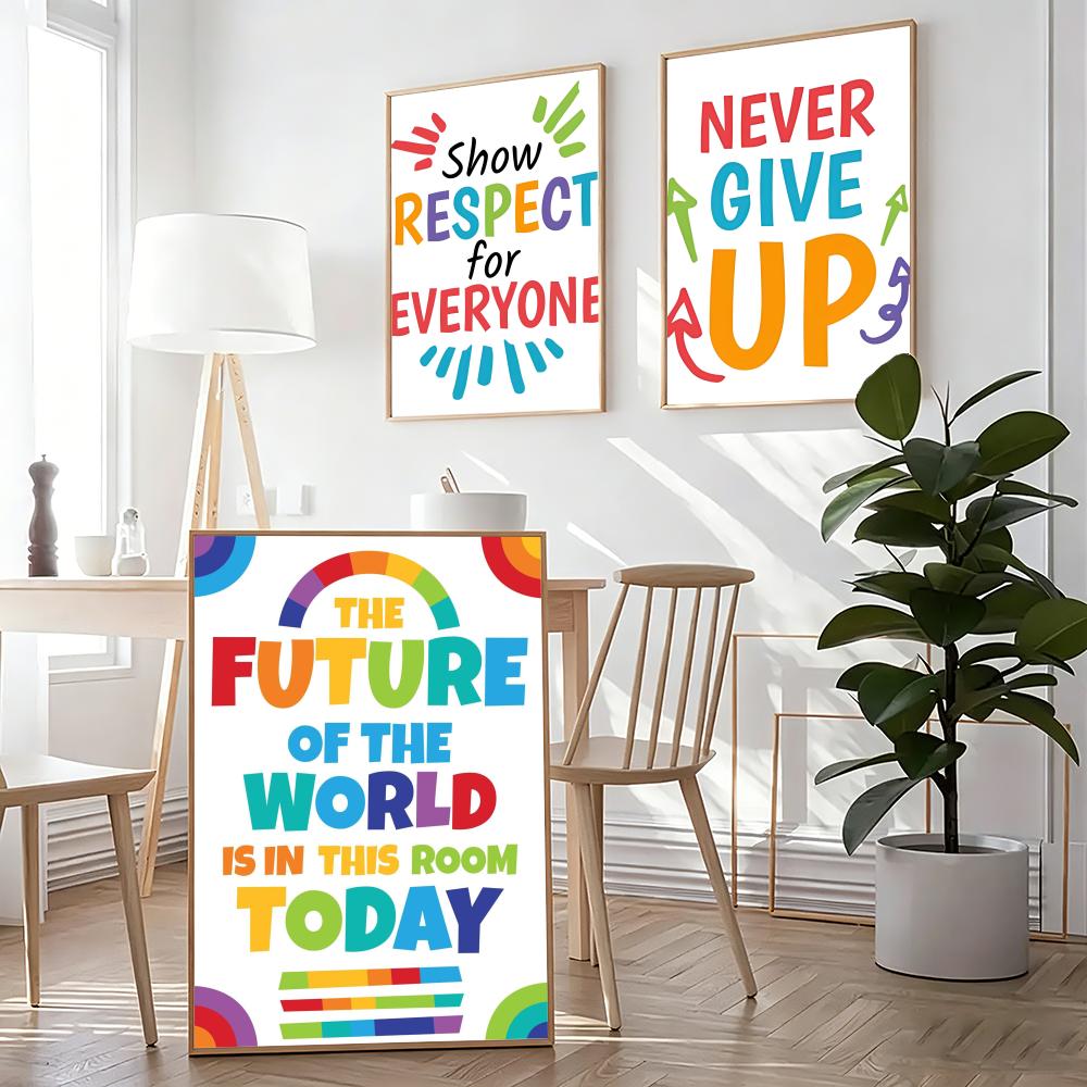 Positive Kid Classroom Wall Pi - Kids Educational Posters 评论和价格