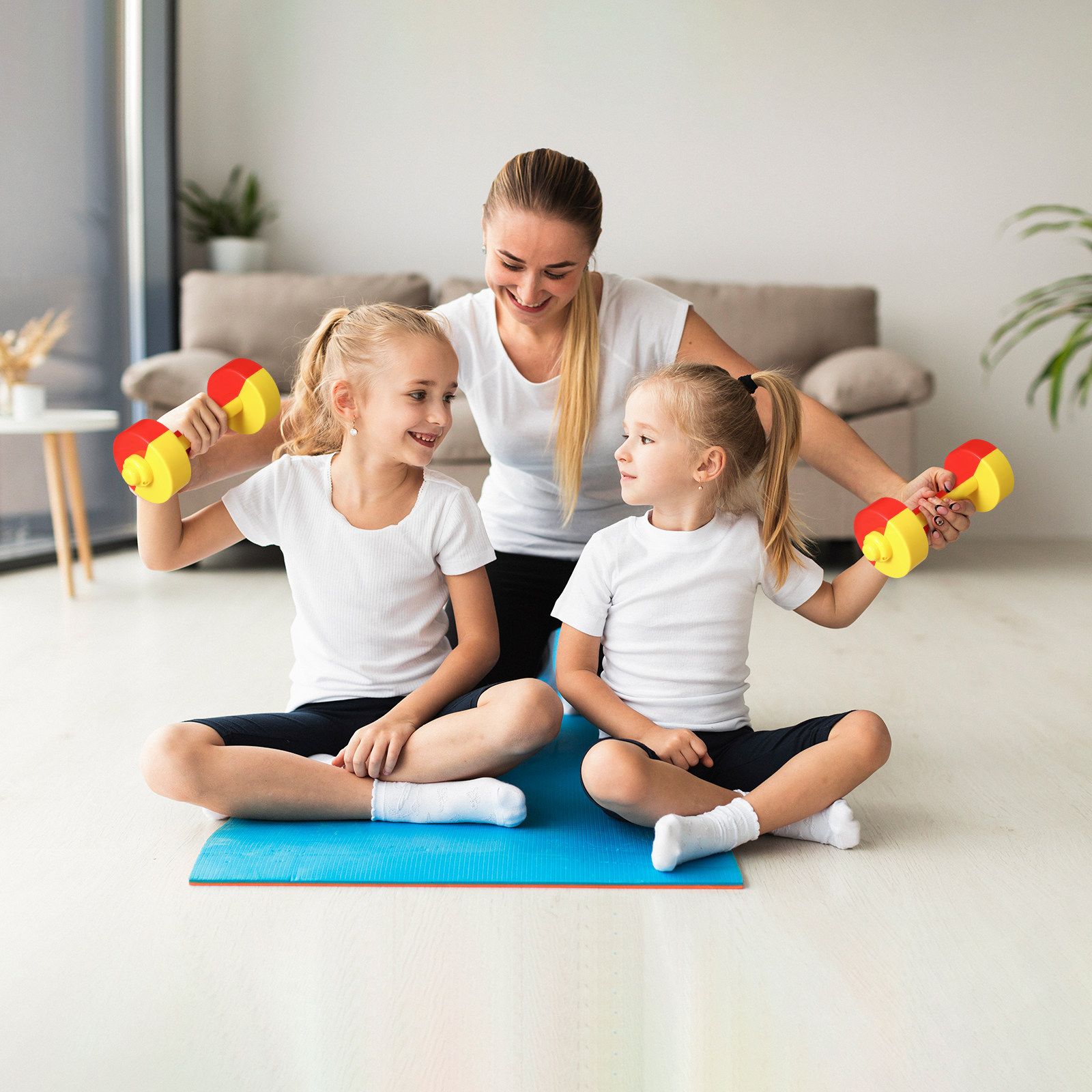 1Pair Children Plastic Dumbbel - Kids Early Education 评论和价格