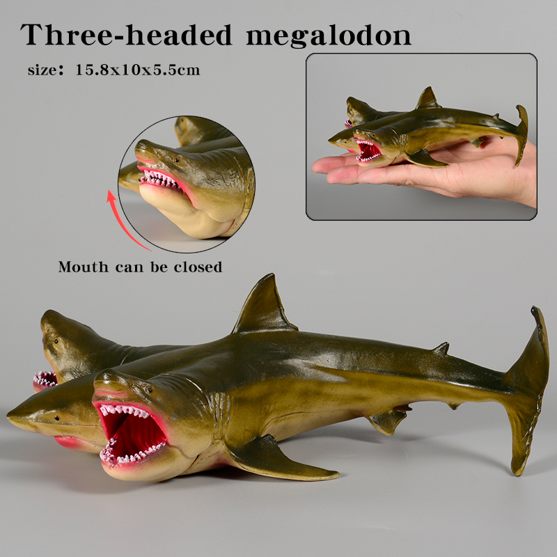 3 Headed Great White Shark Fig - Kids Education Learn Tv 评论和价格