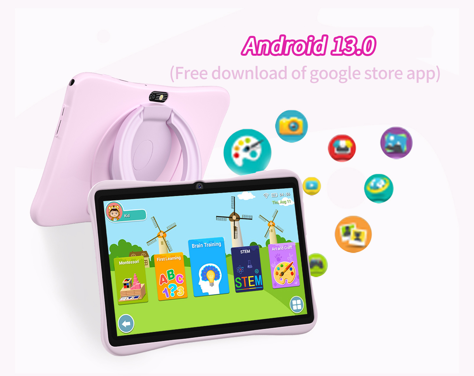 7-inch Kids Tablet 4GB+64GB, Q - Kids Education System 评论和价格