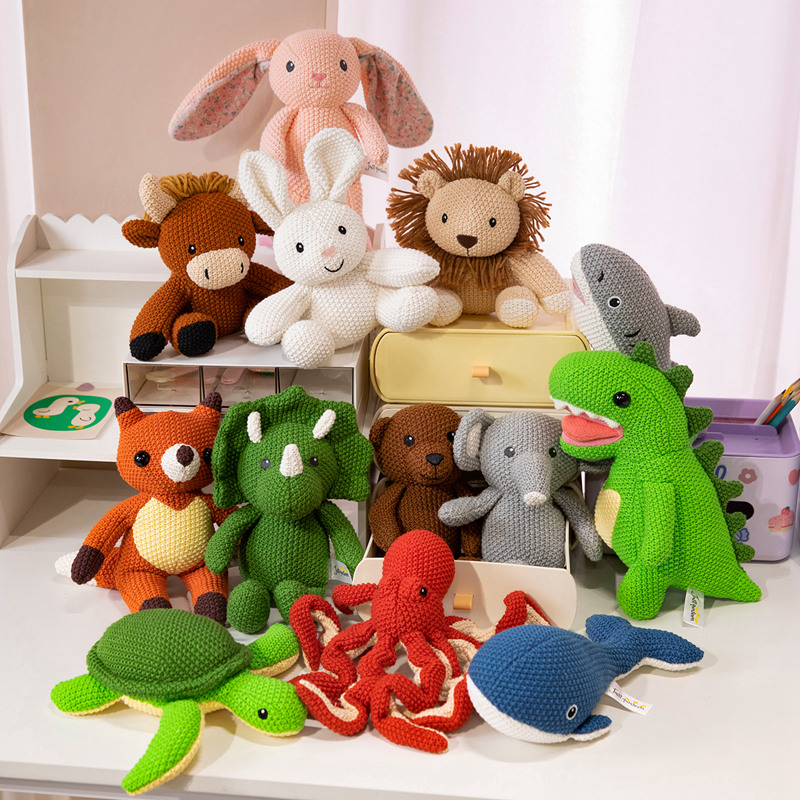 Kawaii Knitted Plush Toys Stuf - Kids Education Movies 评论和价格