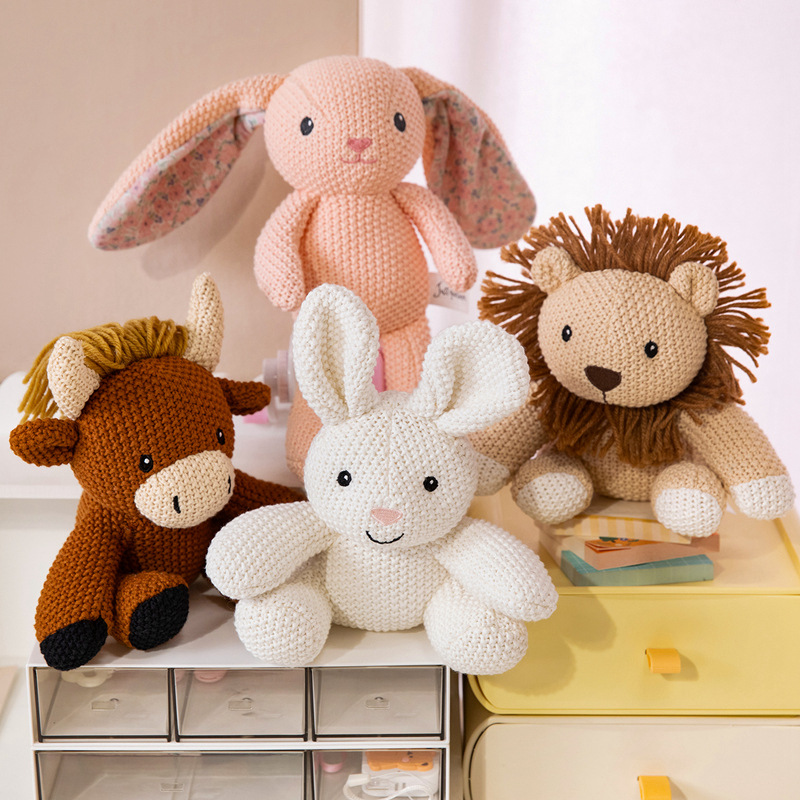Kawaii Knitted Plush Toys Stuf - Kids Education Movies 评论和价格