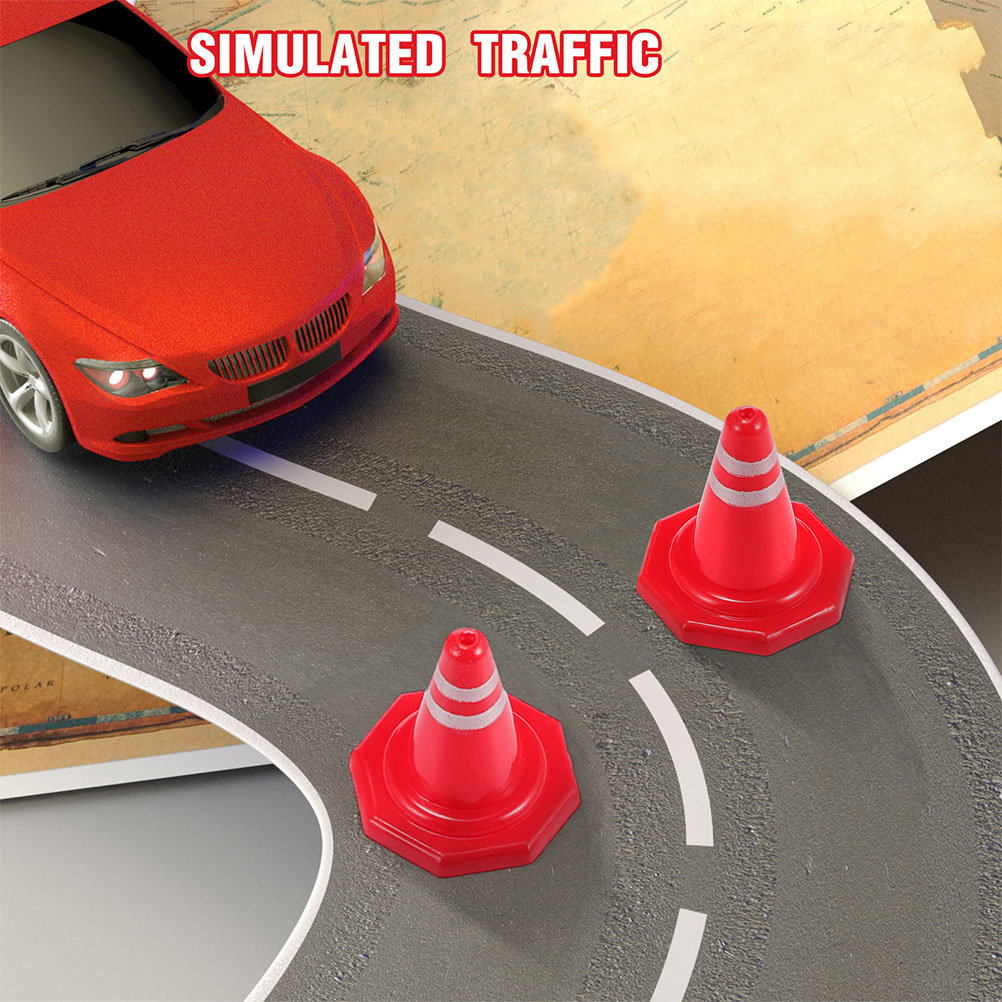 24Pcs Mini Traffic Cones Red P - Kid Educational 评论和价格