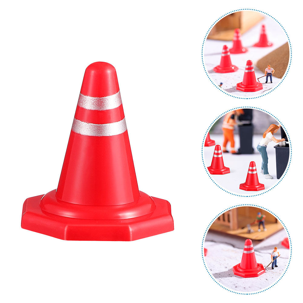 24Pcs Mini Traffic Cones Red P - Kid Educational 评论和价格