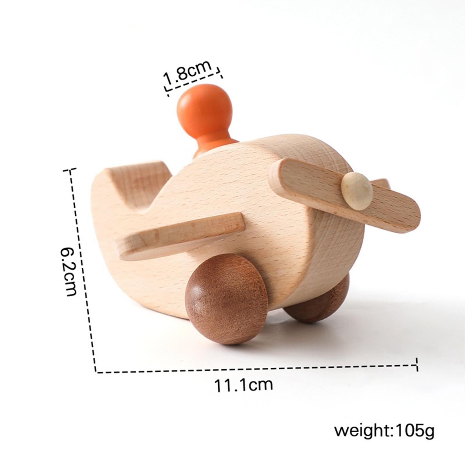 Wooden Airplane Toy Miniature  - Kids Early Education 评论和价格