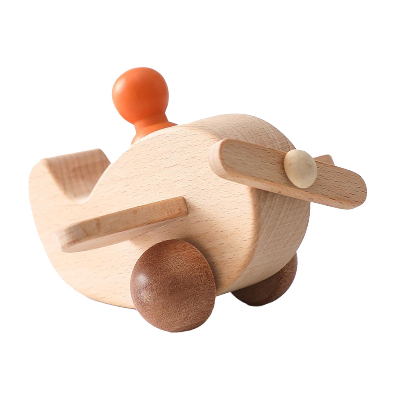Wooden Airplane Toy Miniature  - Kids Early Education 评论和价格