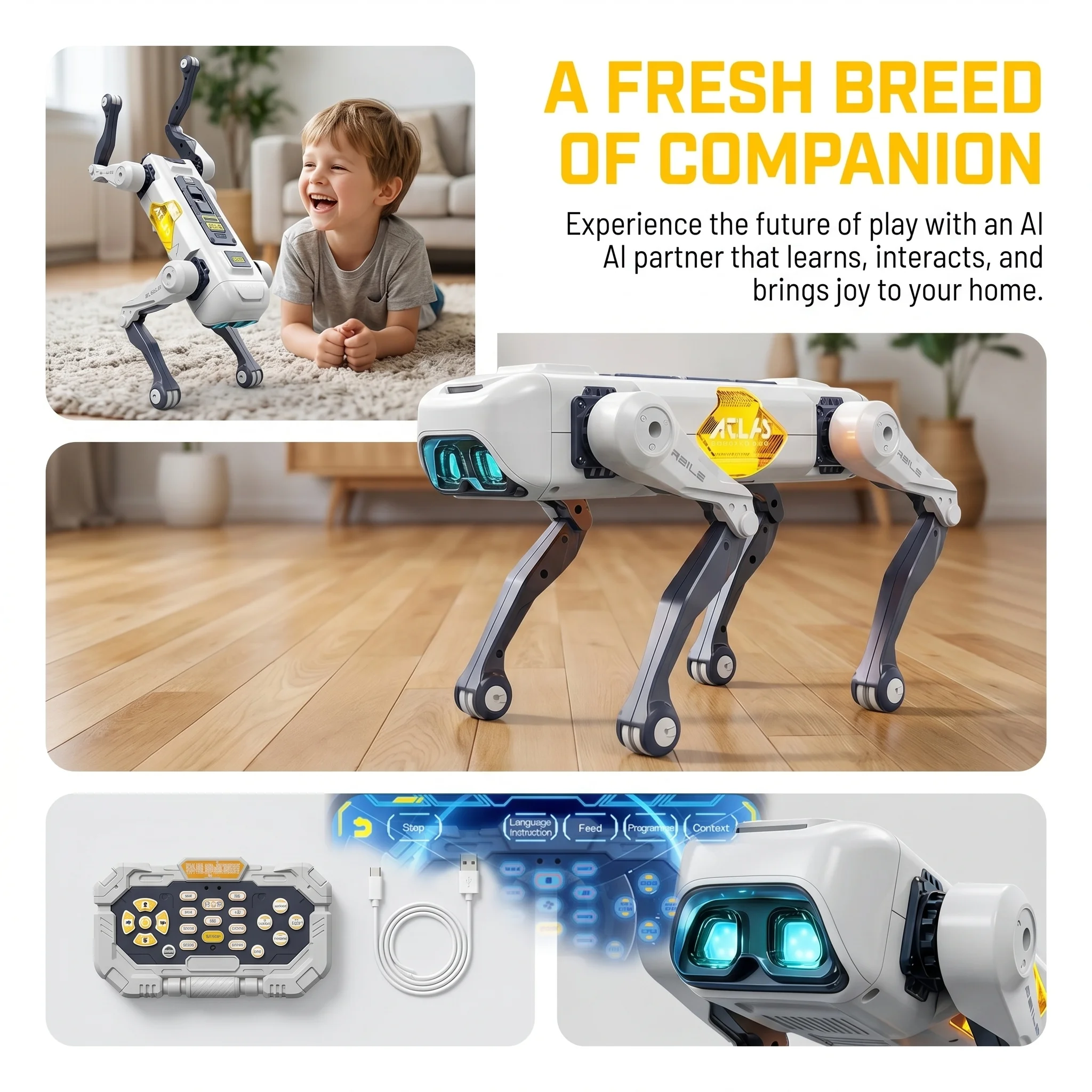 AI Smart Robot Dog, Voice & AP - Kid Educational 评论和价格