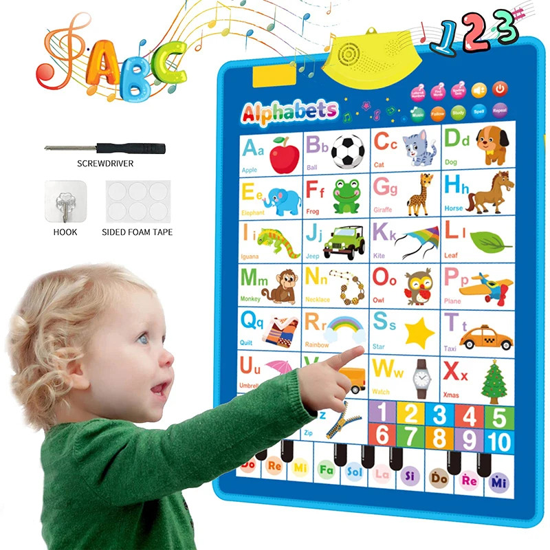 Electronic English Alphabet Wa - Kids Educational Posters 评论和价格