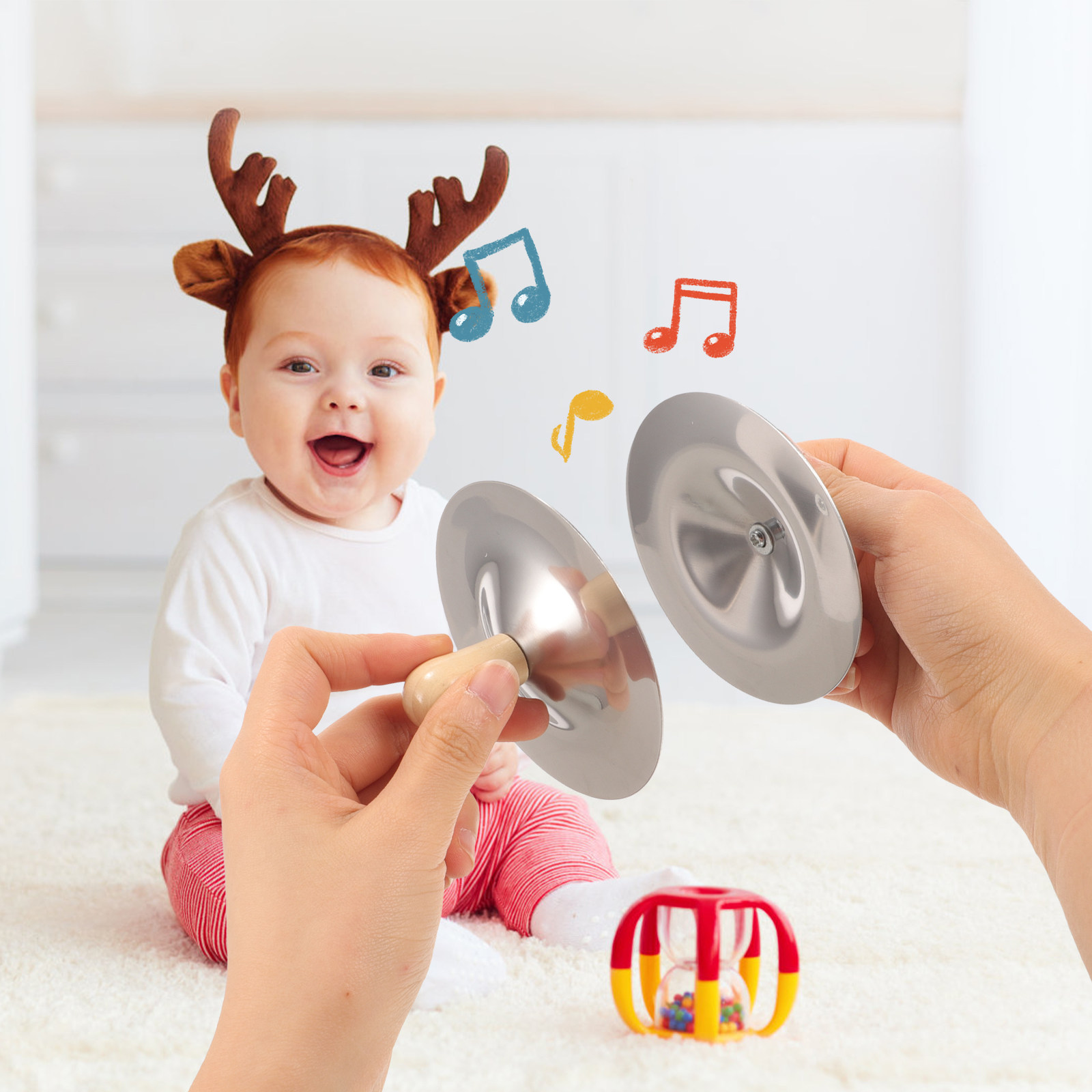 2Pcs Small Finger Cymbals Kids - Kids Early Education 评论和价格